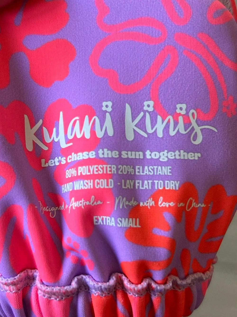 Kulani Kinis Bralette Bikini Top in Cherry Berry Size XS New